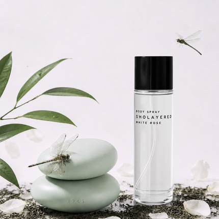 Duo Layering CLEAN  | 1945 Light Green & White Rose