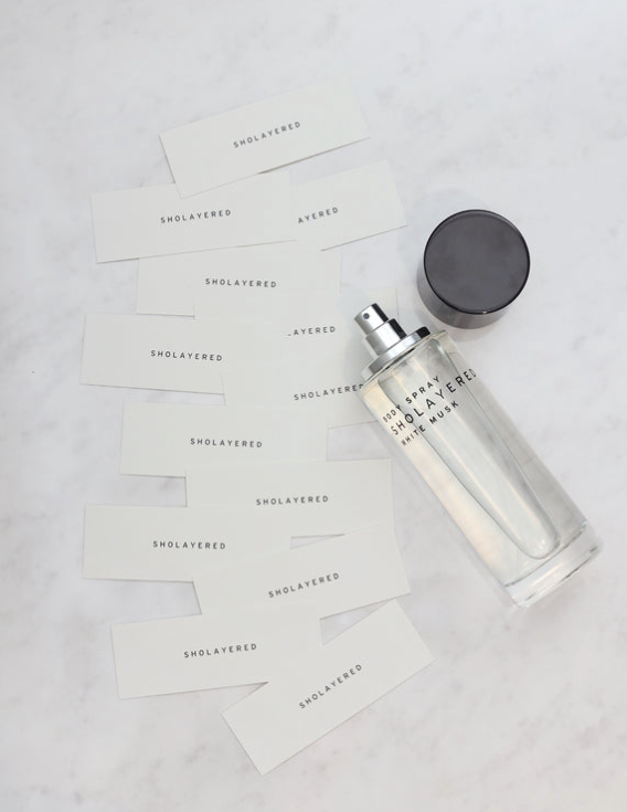 Touches olfactives Sholayered permettant de découvrir les différentes senteurs des Body Spray